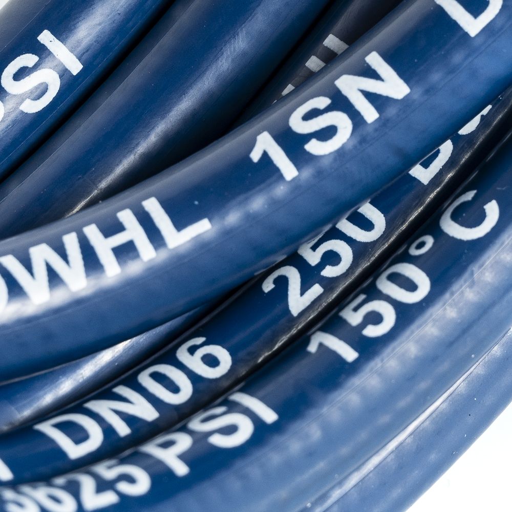 Blue 10 Metre 210 Bar High Pressure Hose With 3/8"M Fittings (DN6) Smooth