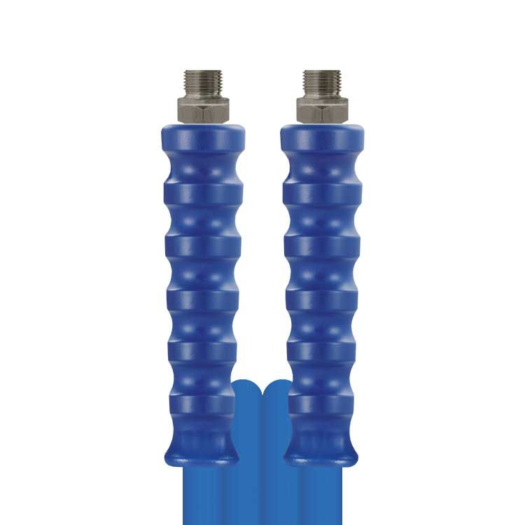 Blue 30 Metre 400 Bar High Pressure Hose, 3/8"M Ends (DN10) Smooth