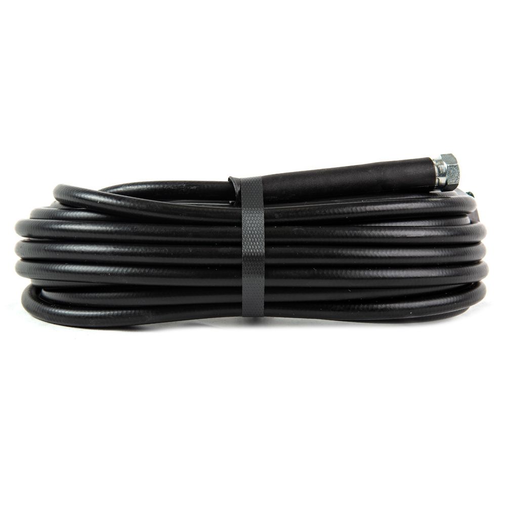 Black 20 Metre 300 Bar High Pressure Hose, 1/4"F Ends (DN6) Smooth