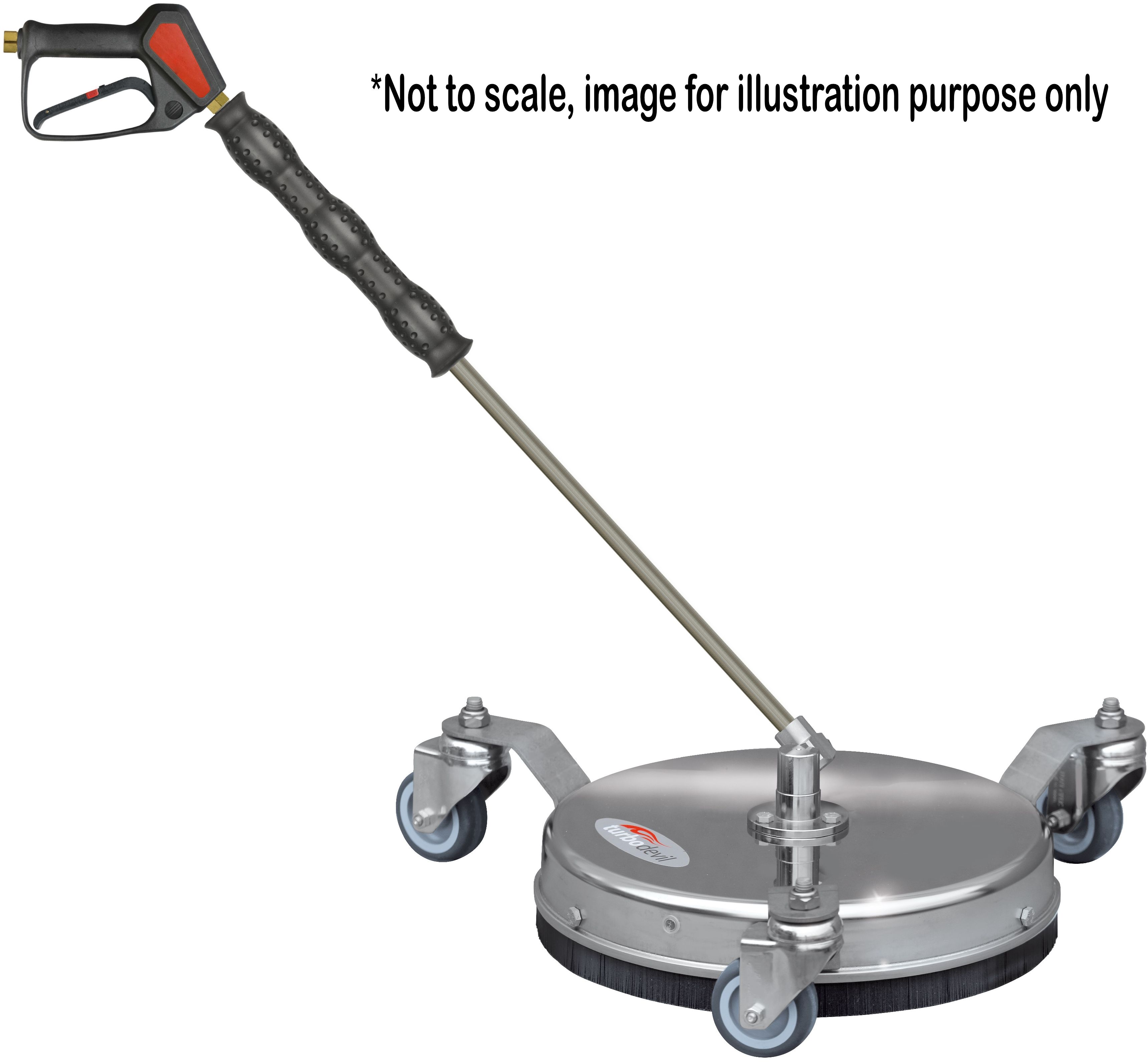 TURBO DEVIL TD410 SURFACE CLEANER, 410mm DIAMETER WITH 900mm LANCE & GUN