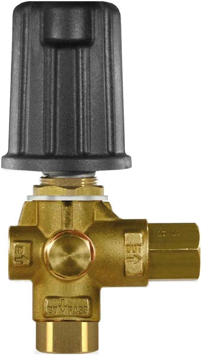 VB9 Unloader Valve – 220 Bar, 30 LPM, Brass with 3/8" BSP Ports