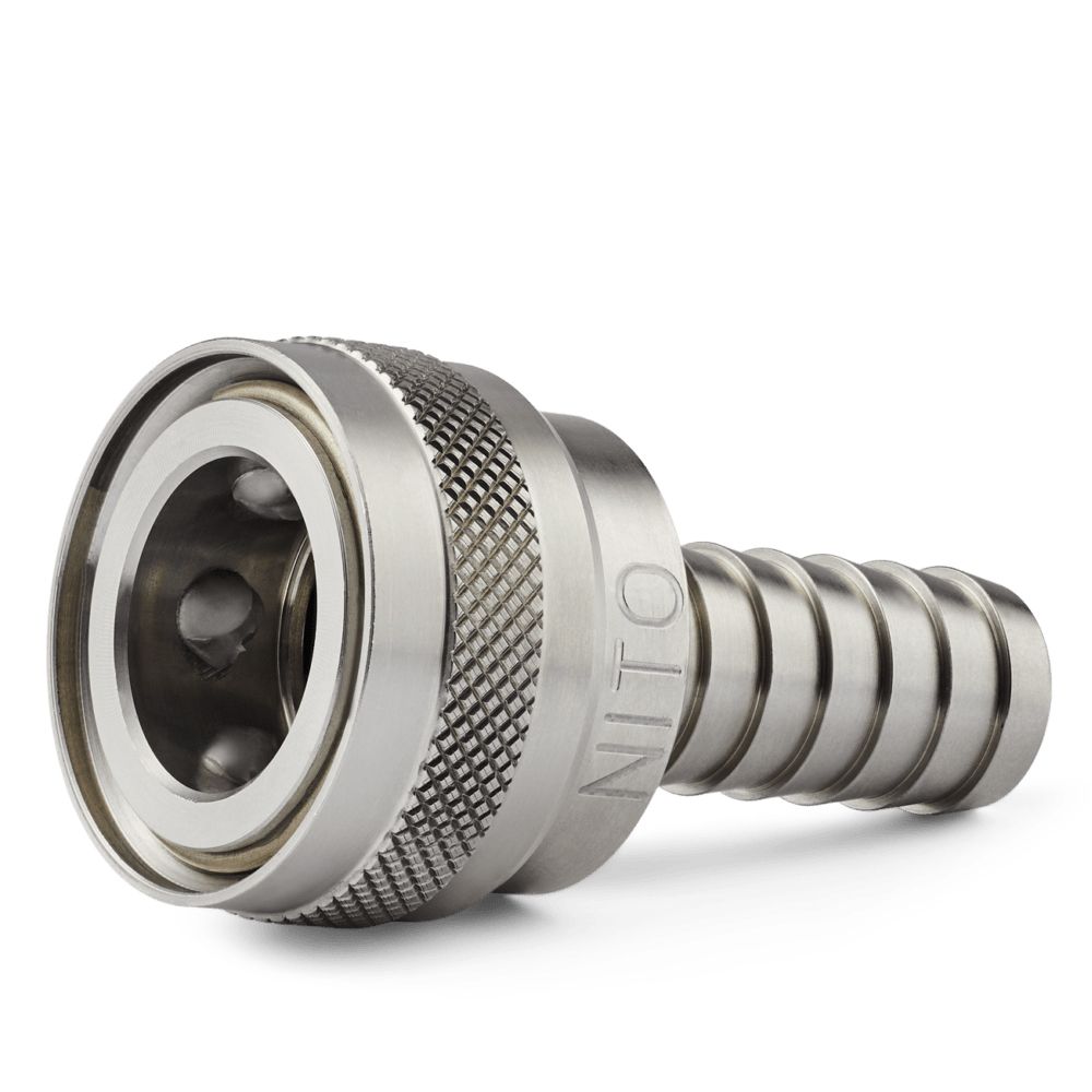NITO Food Safe Coupling – Stainless Steel x 1/2" Hose Tail (5450SA3)