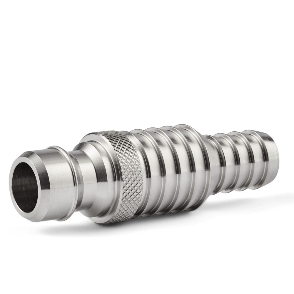  NITO Stainless Steel Probe 1/2" x 3/4" Hose Tail – Food Grade Fitting