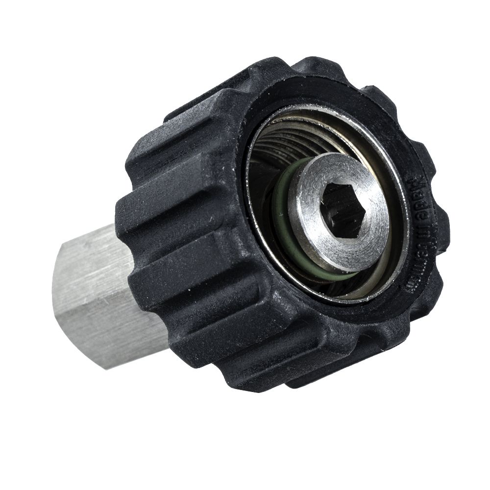 M22F - 1/4" F Stainless Steel QS Coupling 500 Bar – image 2
