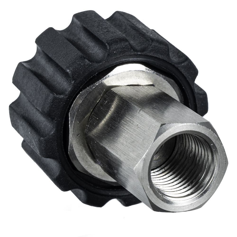 M22F - 1/4" F Stainless Steel QS Coupling 500 Bar