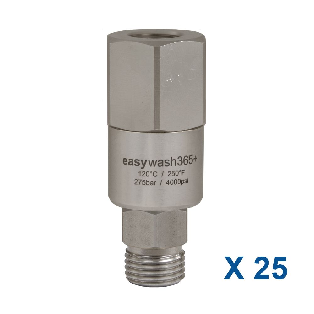 EASYWASH365+ SWIVEL 1/4"F X M14M , Box OF 25