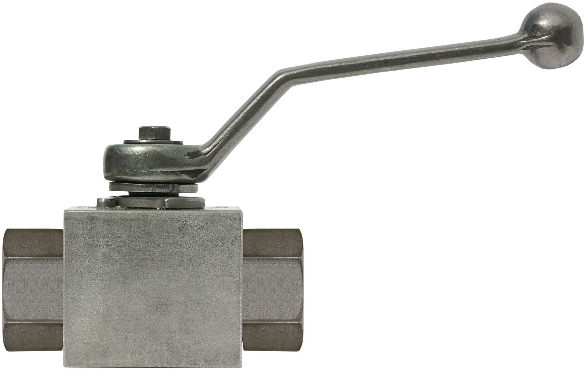 BALL VALVE + LEVER HANDLE 1/4"F x 1/4"F ZINC PLATED STEEL