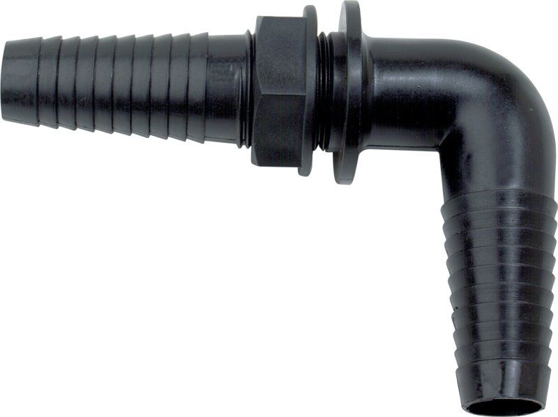 90° Pipe Fitting with Back Nut