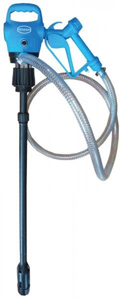 AdBlue® Transfer Kit – 12V & 230V with delivery hose, gun, and barrel adaptors.