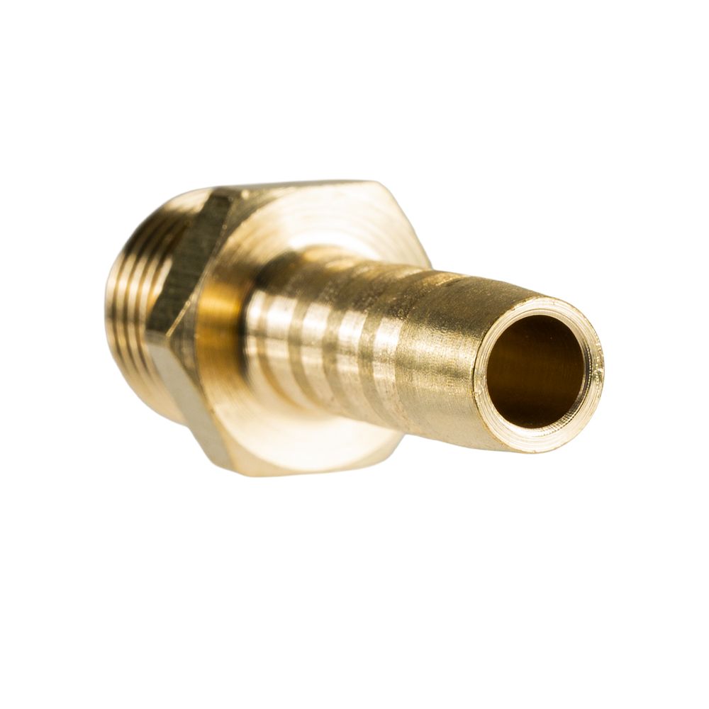 Hose Tail Brass 1/4" Male-8mm – image 3