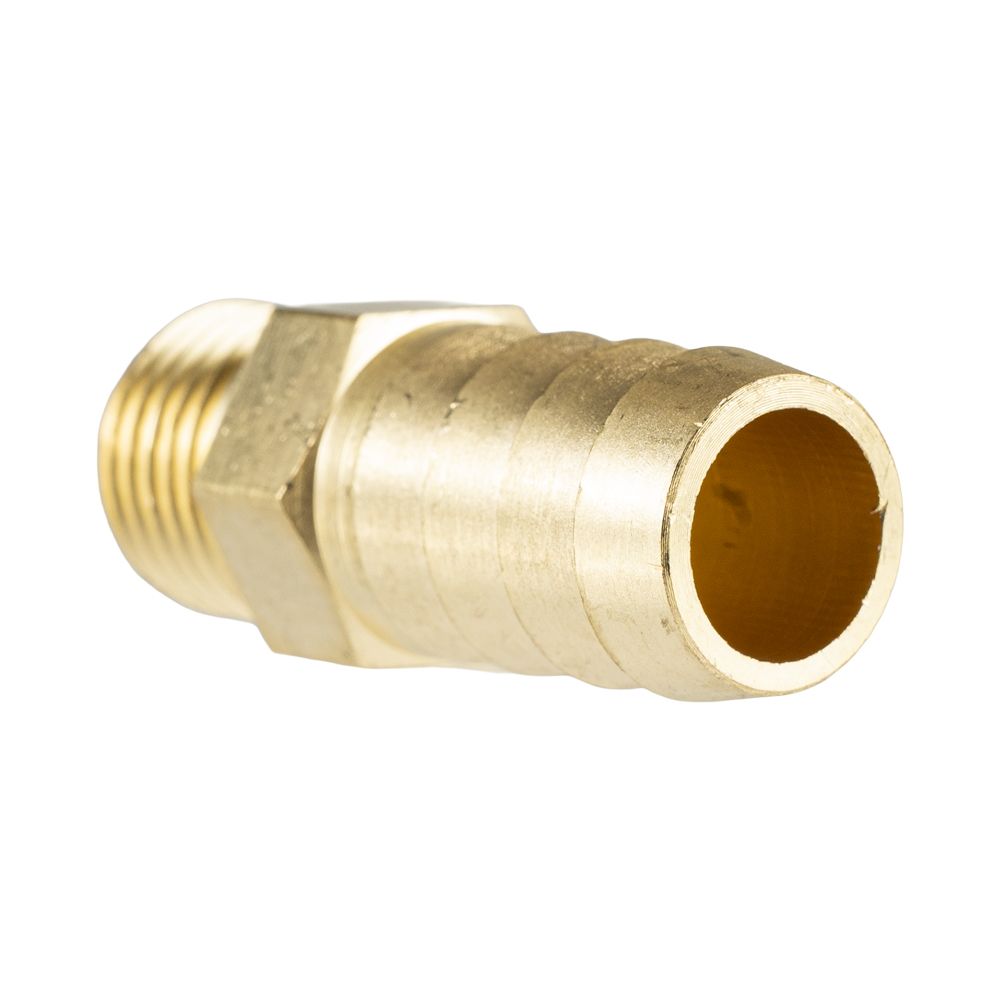 Hose Tail Brass 1/4" Male-12mm – image 2