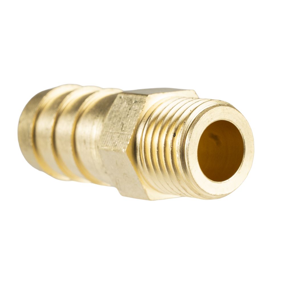 Hose Tail Brass 1/4" Male-12mm – image 3