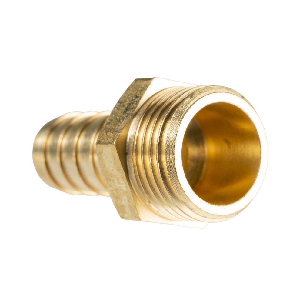 HOSE TAIL BRASS 1/2" MALE-12mm – image 2