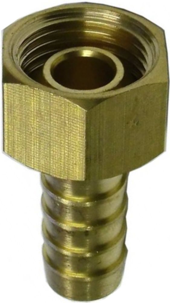 HOSE TAIL BRASS FEMALE SWIVEL NUT 3 4 F X ID 19mm