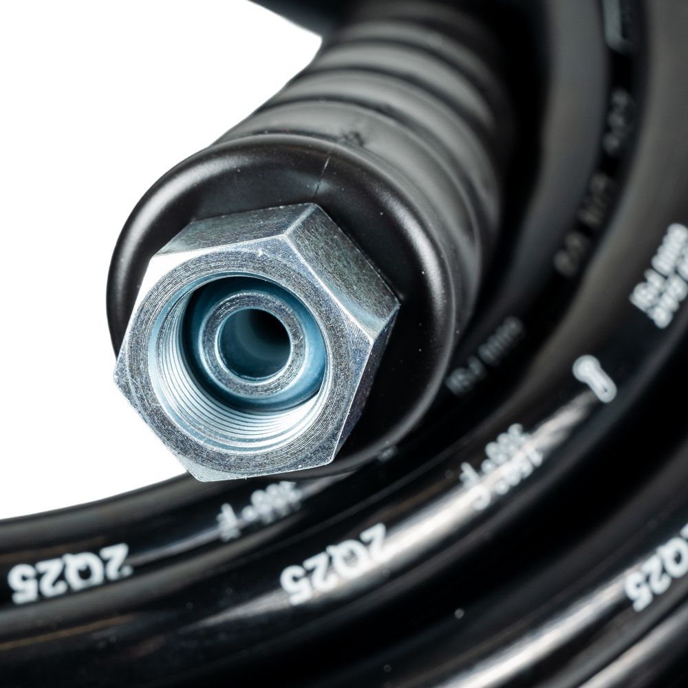 Black 30 Metre 420 Bar Dynaflex365+ Hose, 1/4"M x 1/4"F Ends (DN6) Smooth