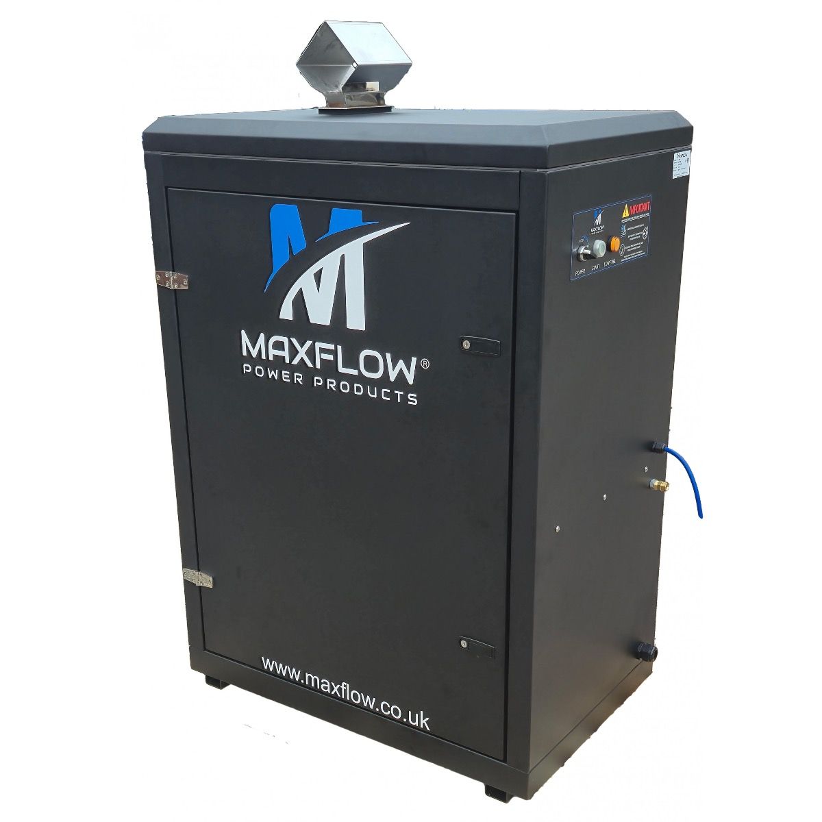 Maxflow Static Cabinet Hot Pressure Washer Timed Auto-Stop – 400v 21 LPM 200 Bar