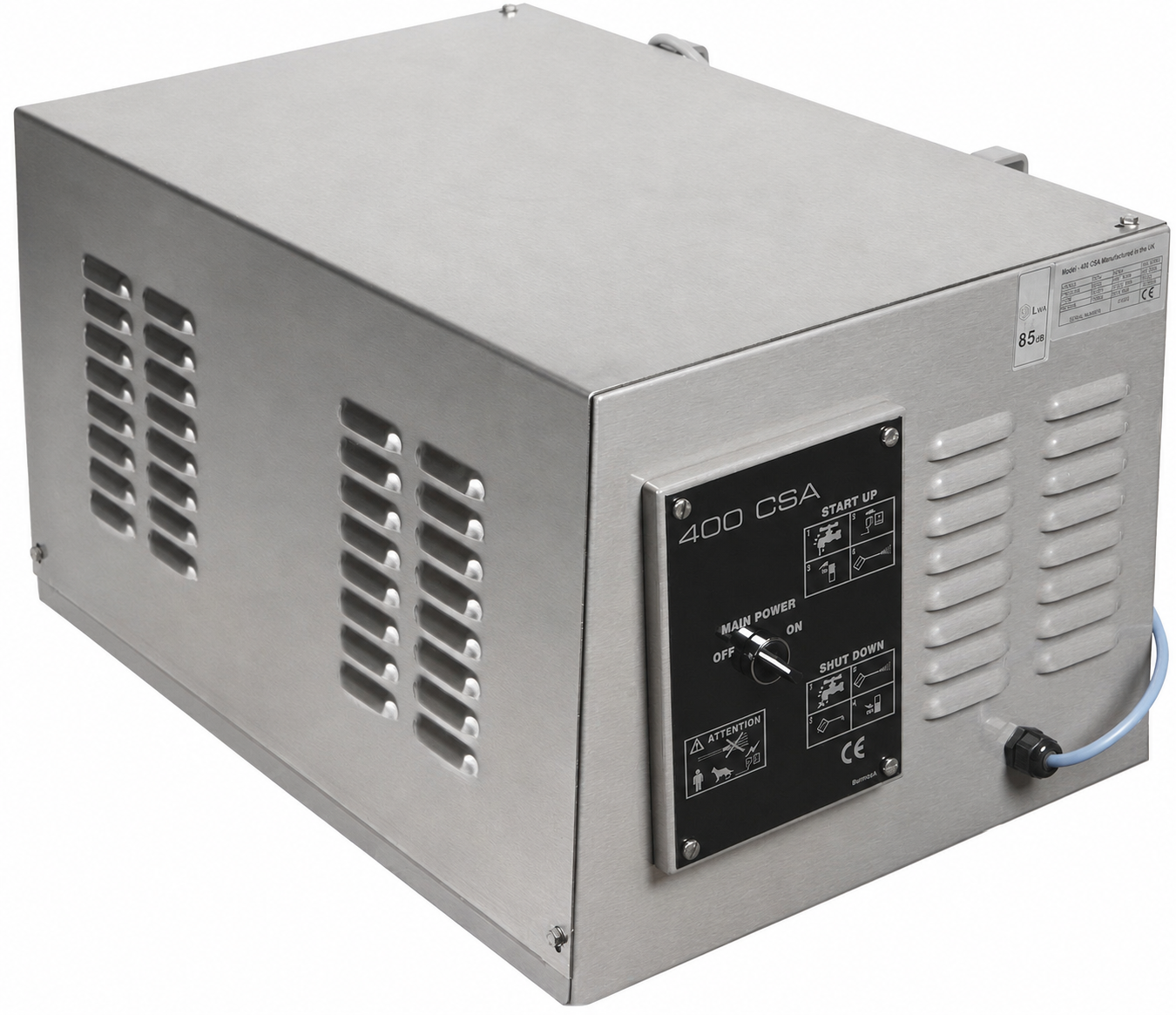 DTE Stainless Steel Cold Pressure Washer 15LPM 150 Bar UK15A0118