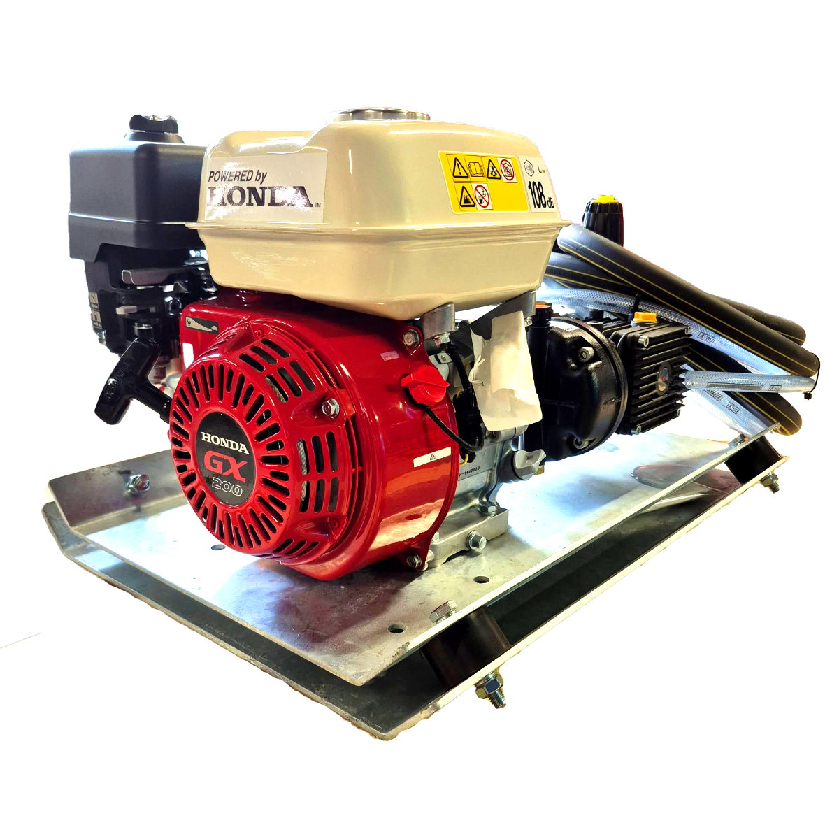 Maxflow Industrial Pressure Washer - Honda GX200 14 LPM Powerwasher Skid Frame