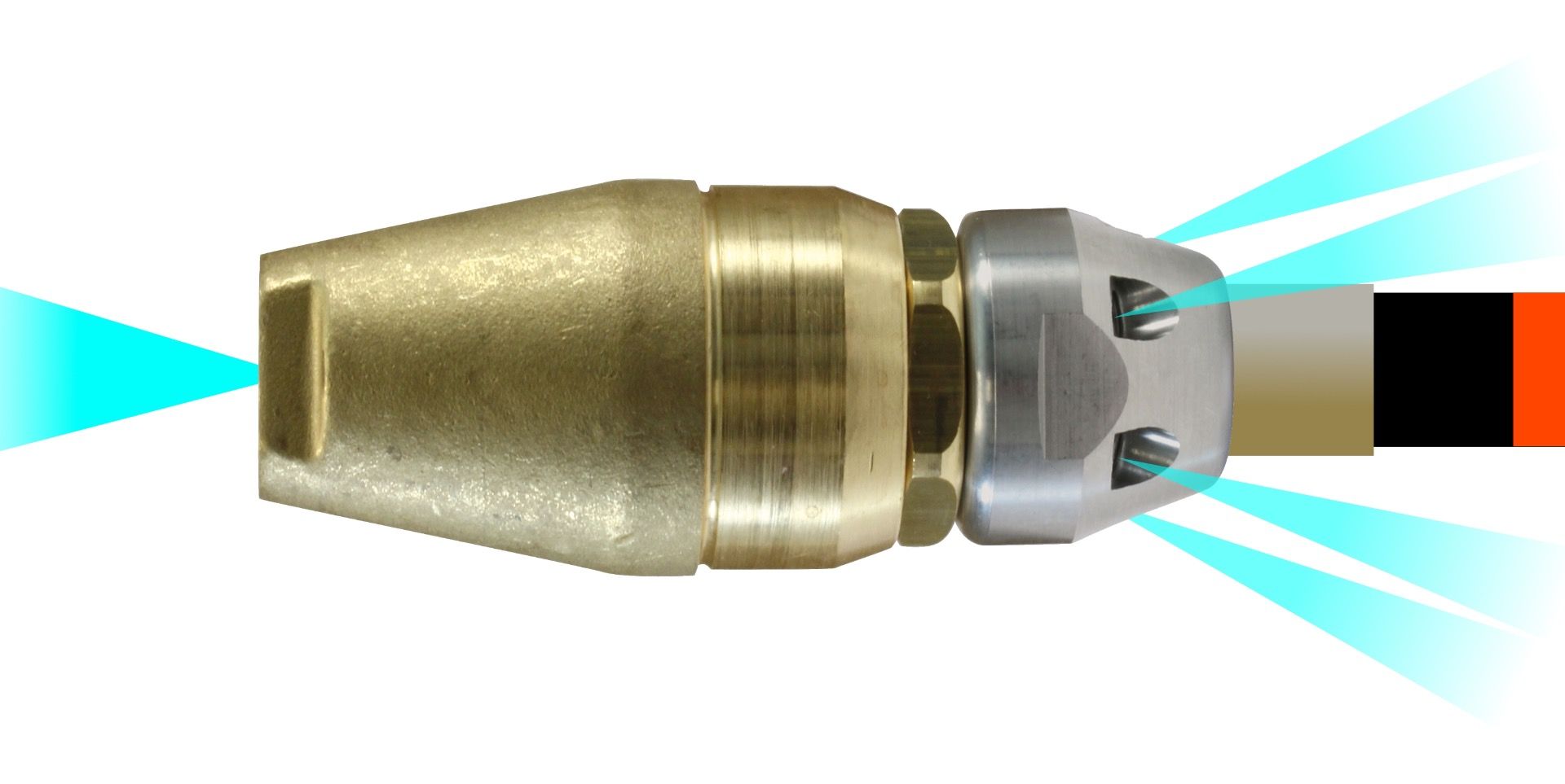 Stainless Steel ST357 Turbo Nozzle Driver Head 065 1/4 Female Drain Cleaning