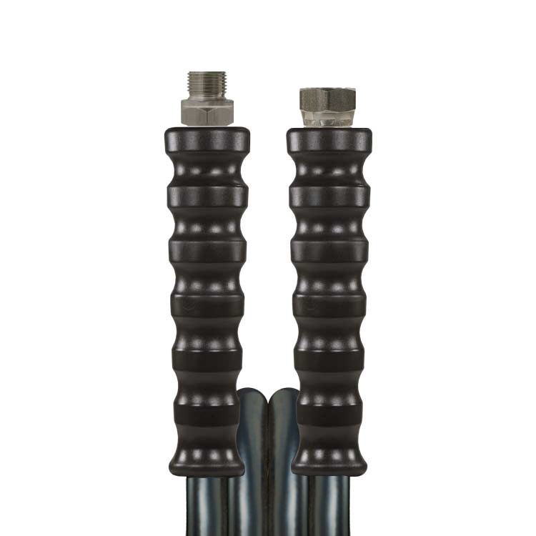 Black 30 Metre 420 Bar Dynaflex365+ Hose, 1/4"M x 1/4"F Ends (DN6) Smooth