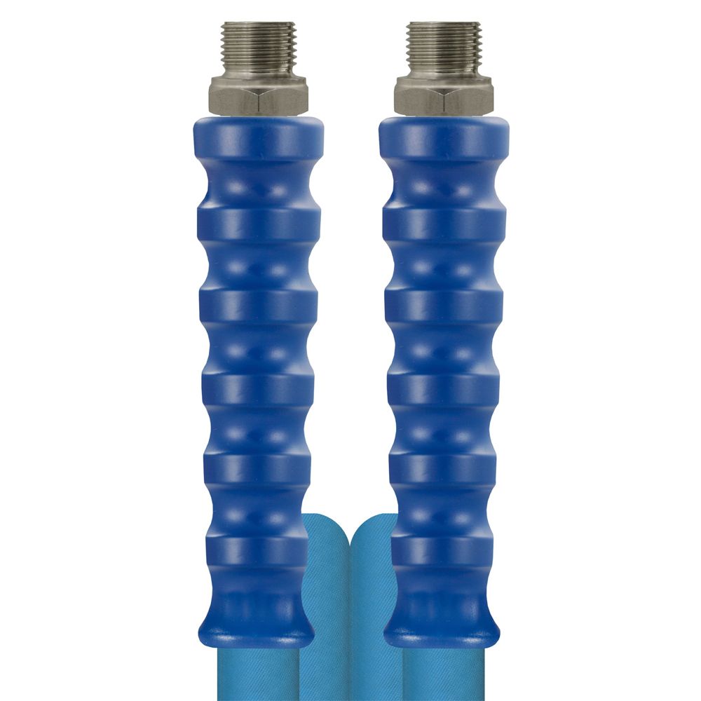 Blue 15 Metre 80 Bar Foodjet Hose, 1/2"M Ends (DN12) Smooth