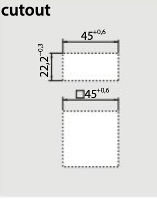 Hour Meter Size