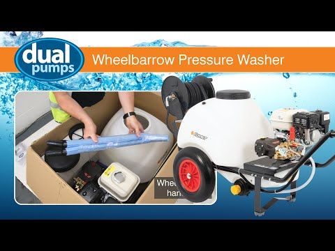 Unboxing & Setting Up Dual Pumps Wheelbarrow Tank Pressure Washer