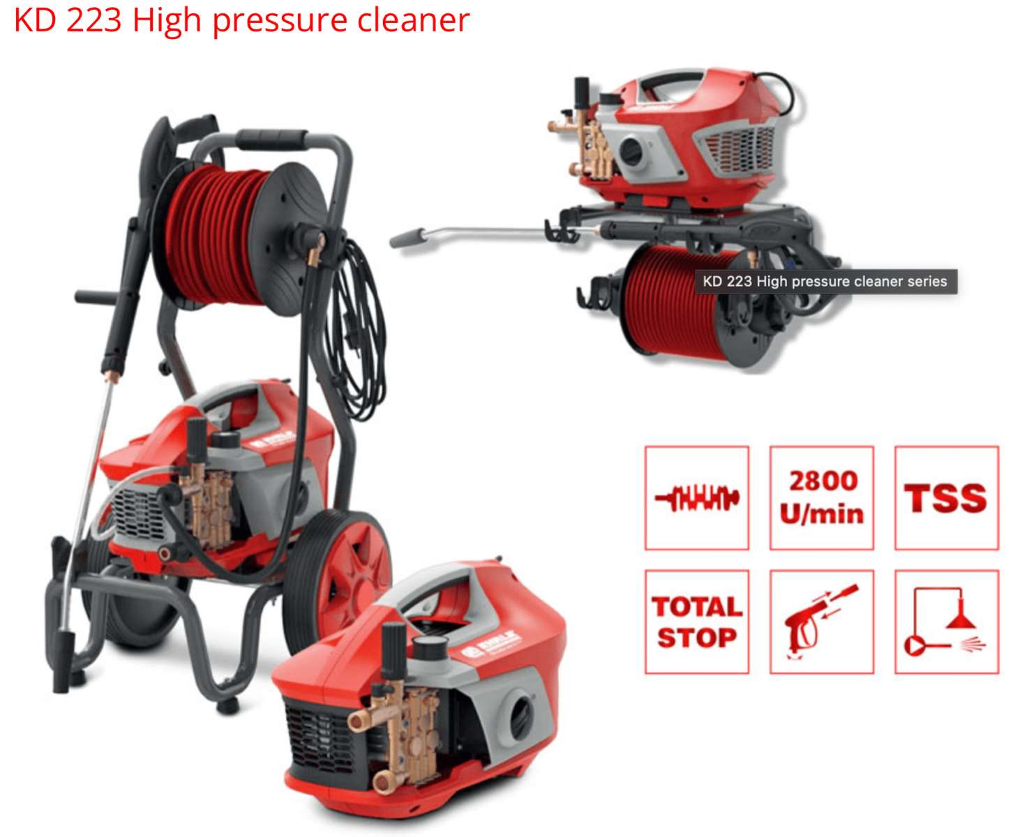 Ehrle KD223 Pressure Washer Great For Washing Patios, Cars, Out Buildings