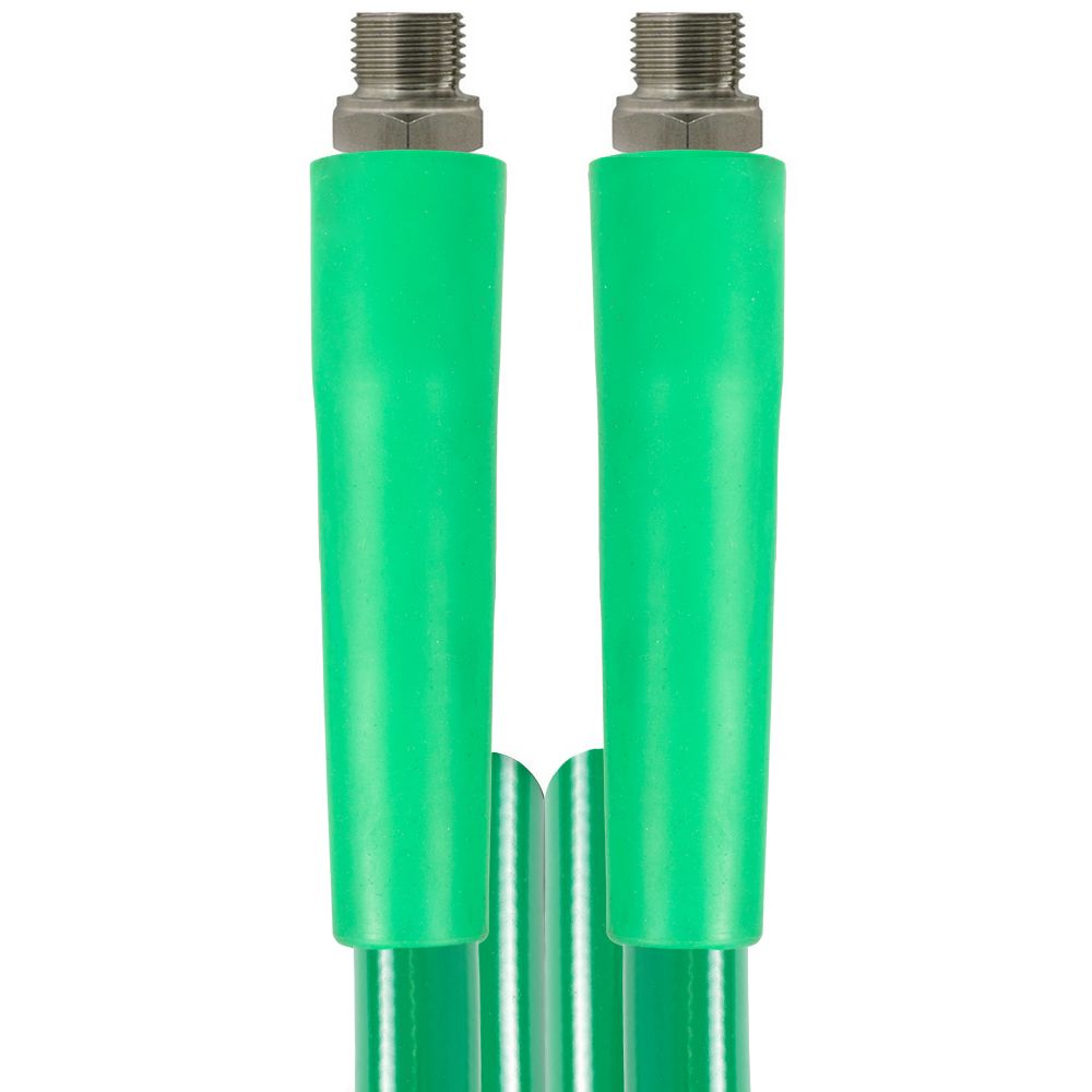 Green 20m Hygiene Ultra hose 40 bar DN12 with 1/2" Male connections at both ends