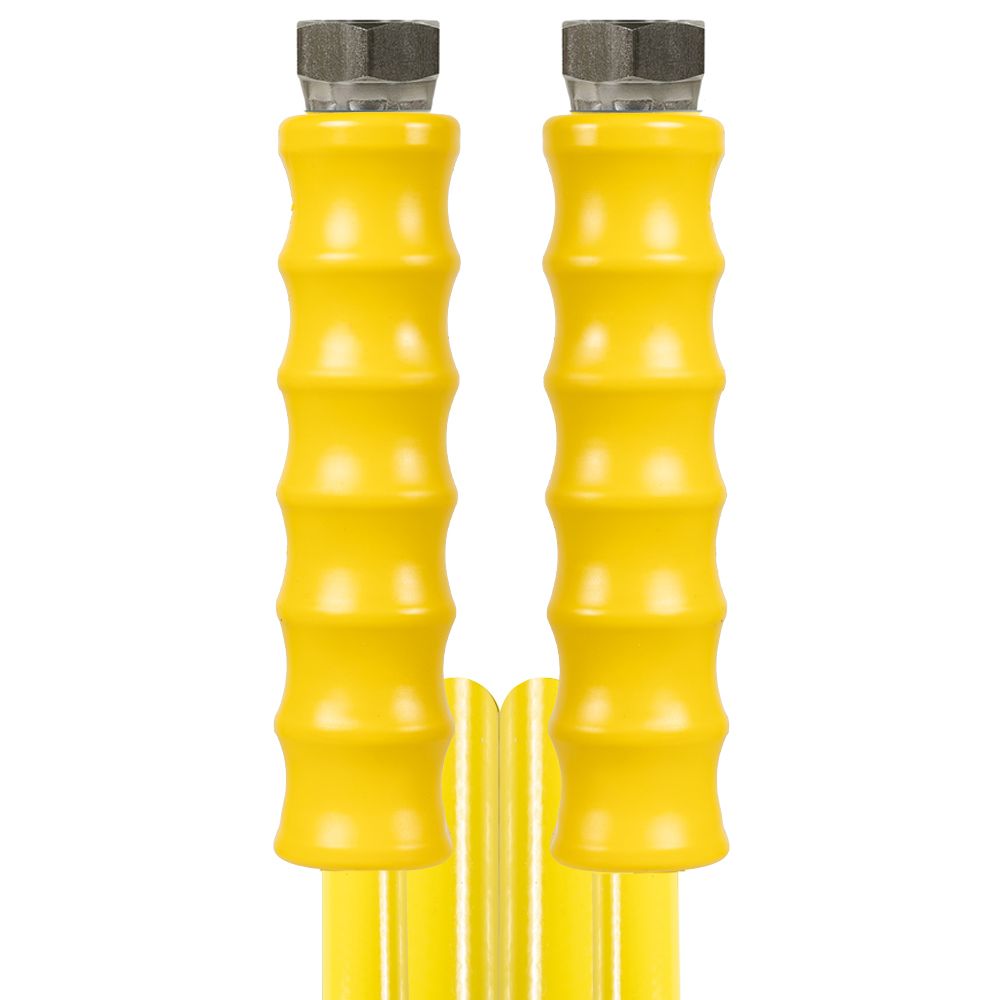 Yellow 10m Hygiene Ultra hose 40 bar DN12 with 1/2" Female connections at both ends