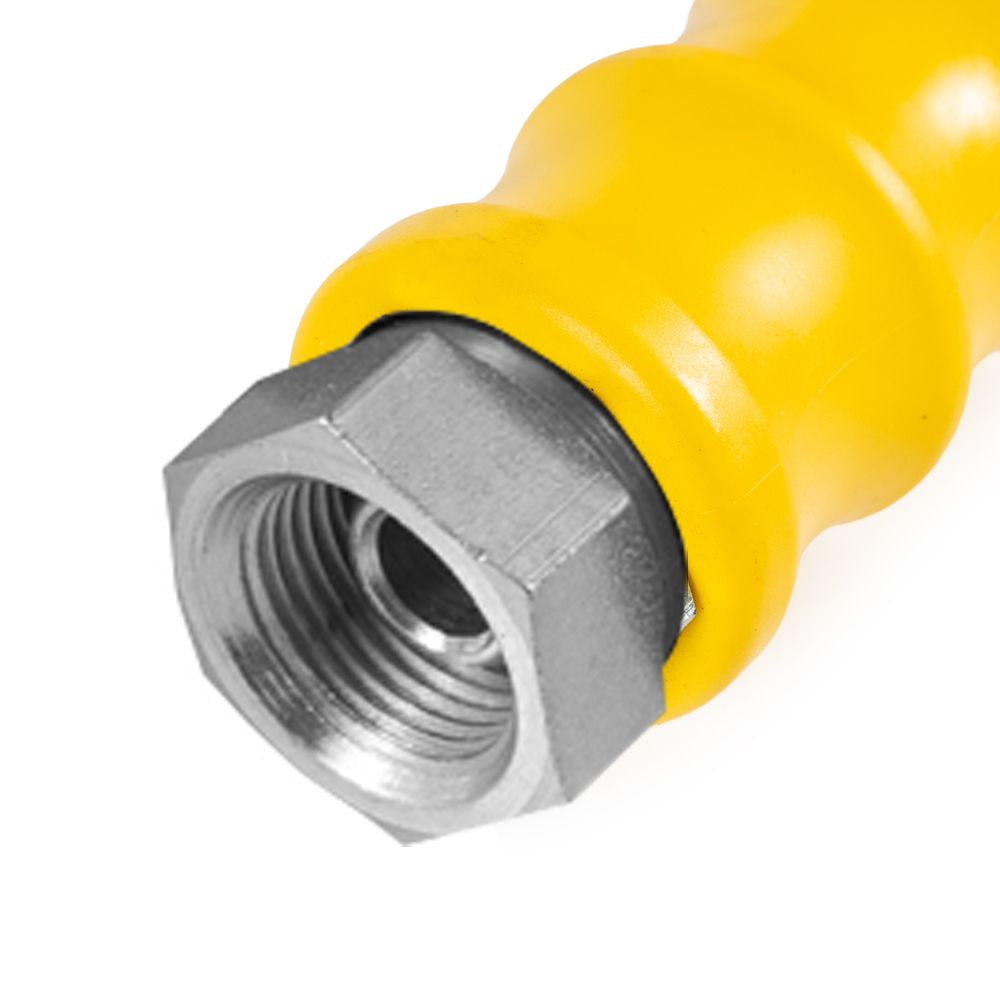 Yellow 10m Hygiene Ultra hose 40 bar DN12 with 1/2" Male x 1/2" Female connections
