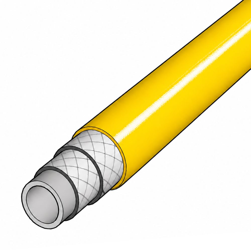 Yellow per metre Hygiene Ultra hose 40 bar DN12, no fittings