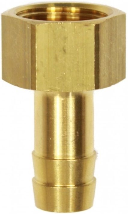 HOSE TAIL BRASS FIXED FEMALE-1/2" F X ID 12mm
