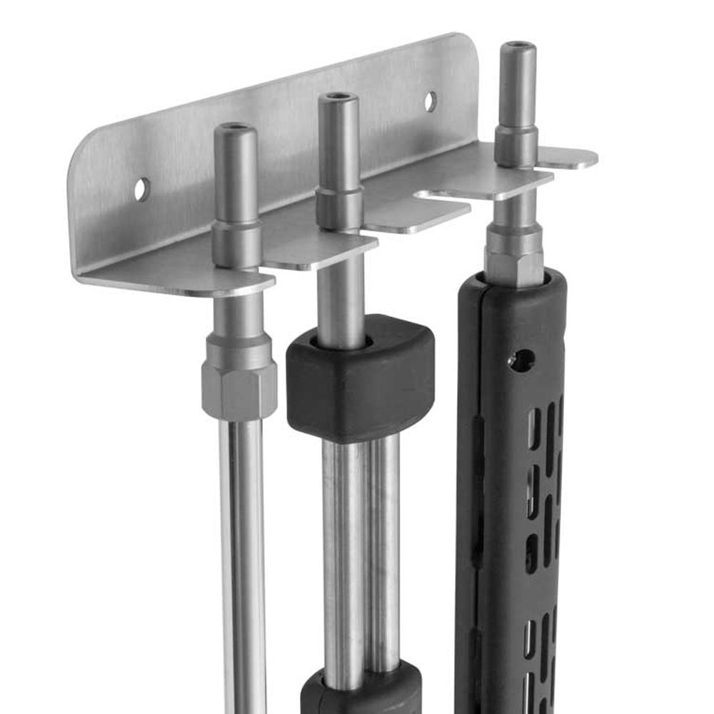 Wall-mounted holder for lances with KEW quick-release spigots