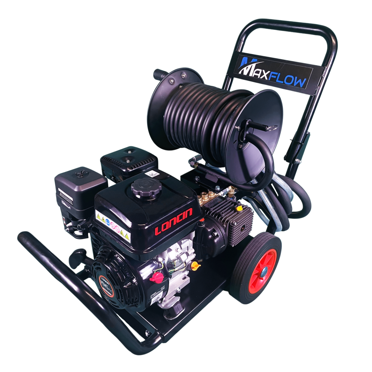 Maxflow petrol pressure washer with Comet brass-head pump