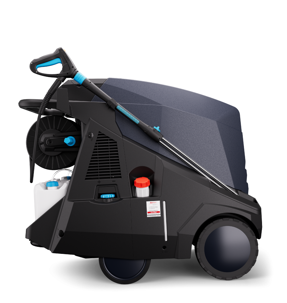 Nilfisk MH 5M 220/1100 PAX hot water pressure washer with hose reel