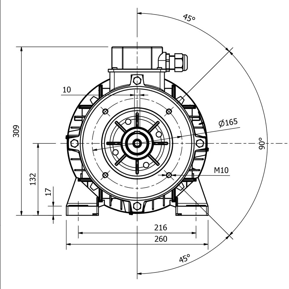 NICOLINI ELECTRIC MOTOR 11kW 15HP 415V F160 – image 3