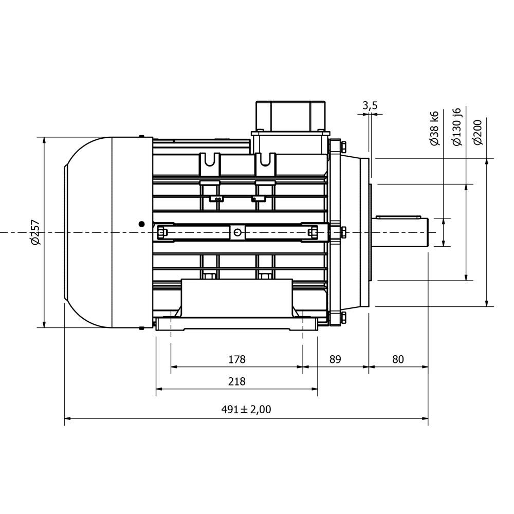 NICOLINI ELECTRIC MOTOR 11kW 15HP 415V F160 – image 2
