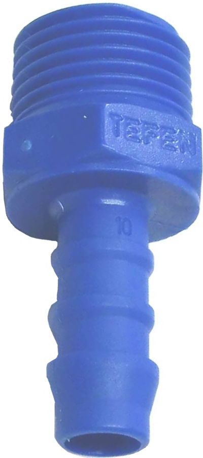 HOSE TAIL PLASTIC TAPERED 3/4" MALE- ID 12mm HOSE TAIL