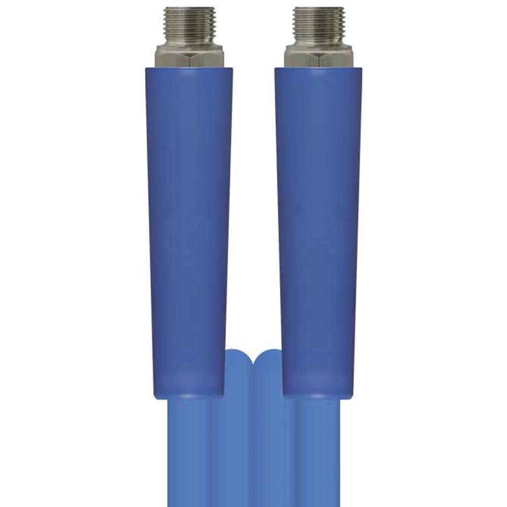 Blue 2.5m PUReClean365+ hose 45 bar DN12 with 1/2" Male connections at both ends