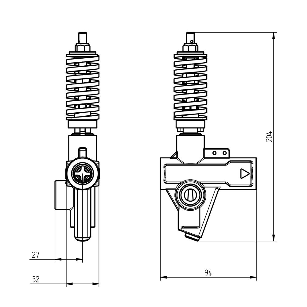 ST285 Unloader Valve 250 Bar 100l/min 1F