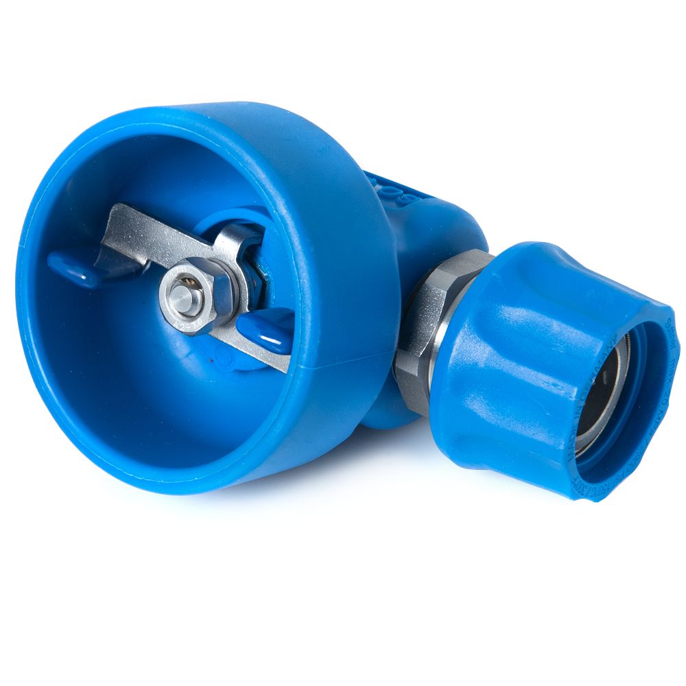 Rubber Ball Valve 1/2" Female x ST3100 Female Stainless Steel 60 Bar