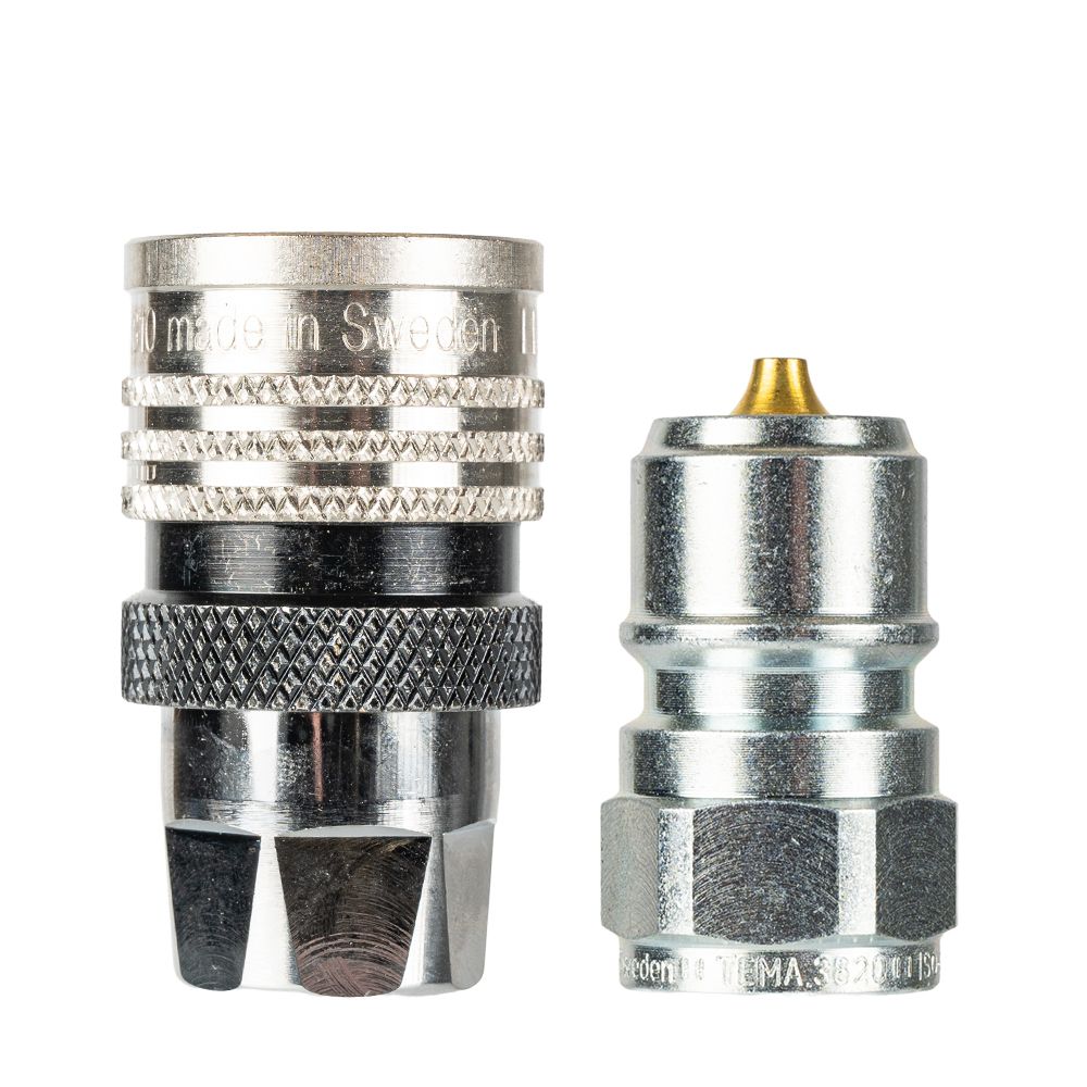 TEMA 3/8 high pressure male and female coupling set