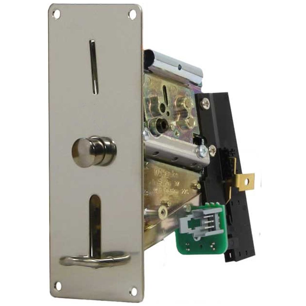 Profiled token mechanism with photocell 150x50mm front plate for car wash systems
