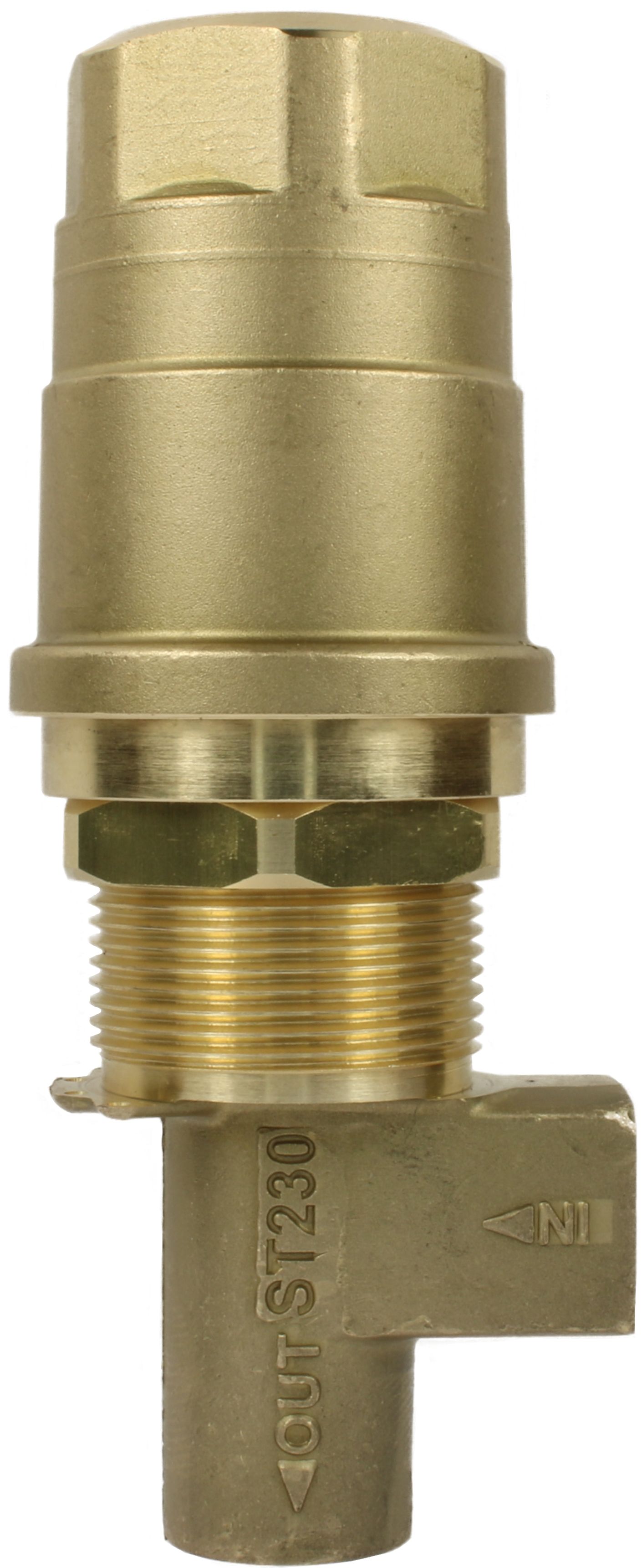ST230 SAFETY RELIEF VALVE 1/4" INLET / M16 x 1.5 MALE OUTLET F 350 BAR