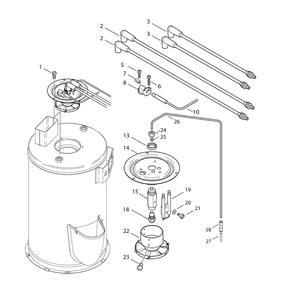 Nilfisk SH Truck 5 & 7 Flame Sensor with Cable – image 2