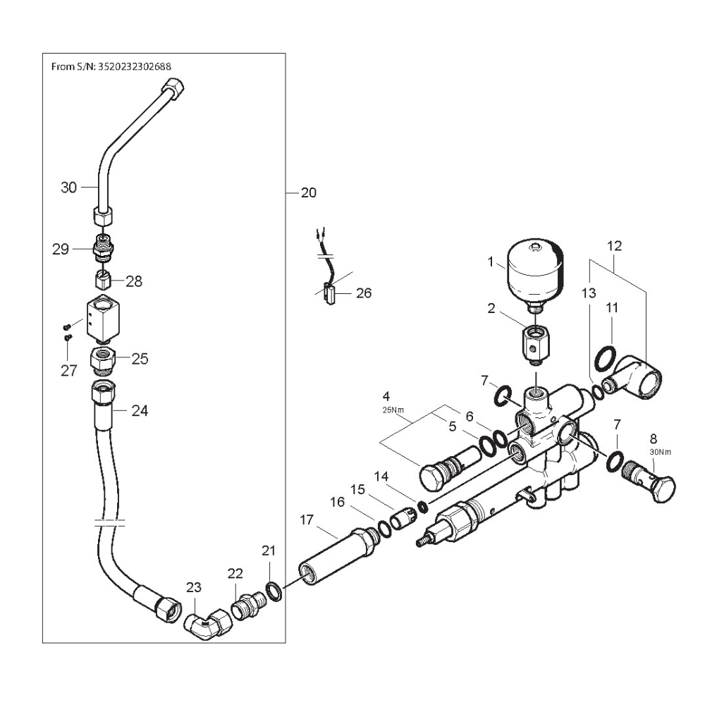 Nilfisk SH Truck Flow Switch Upgrade Kit – 107146577 – image 1