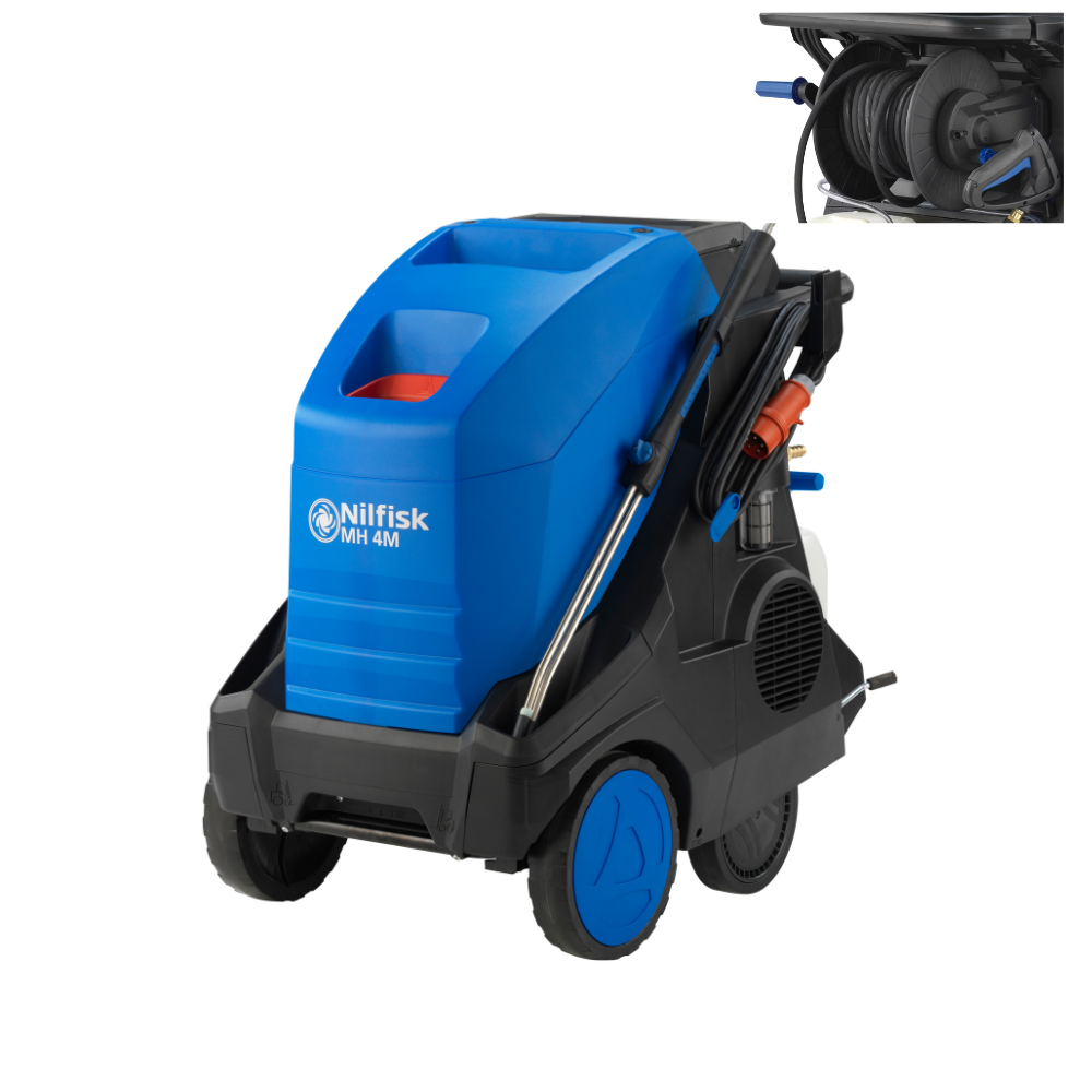 Nilfisk MH4 Hot Pressure Washer With Hose Reel 