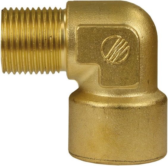 Brass Elbow 1/4" F x 1/4" M, 350 Bar – image 1