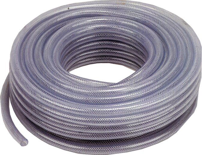 1/2" Clear Reinforced PVC Hose - 30m Coil